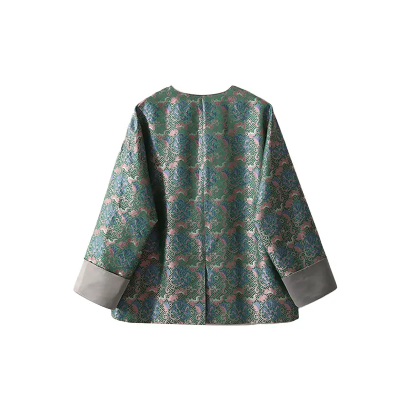 Kele Coco Shirt Women's Green Floral-1