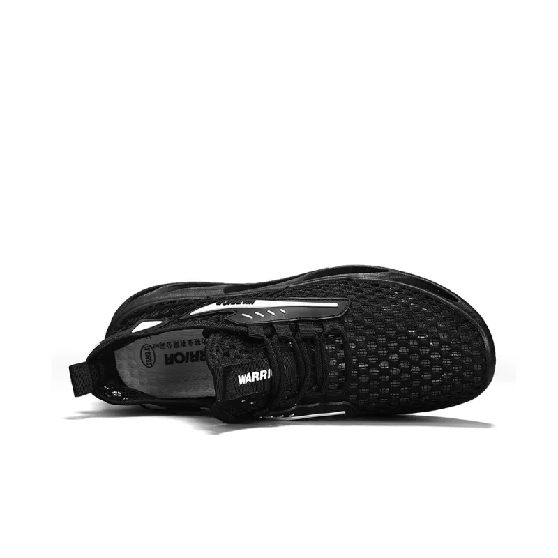 WARRIOR Running Shoes Men Low Top White-3