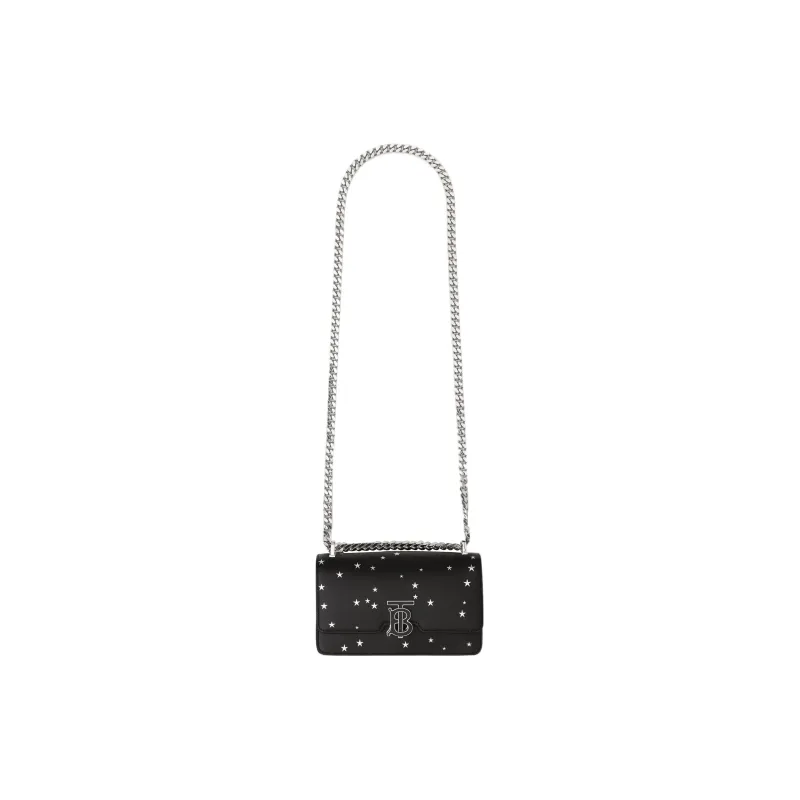 Burberry Calfskin Small Square Bag Shoulder Bag Crossbody Bag Mini Women's Black-4