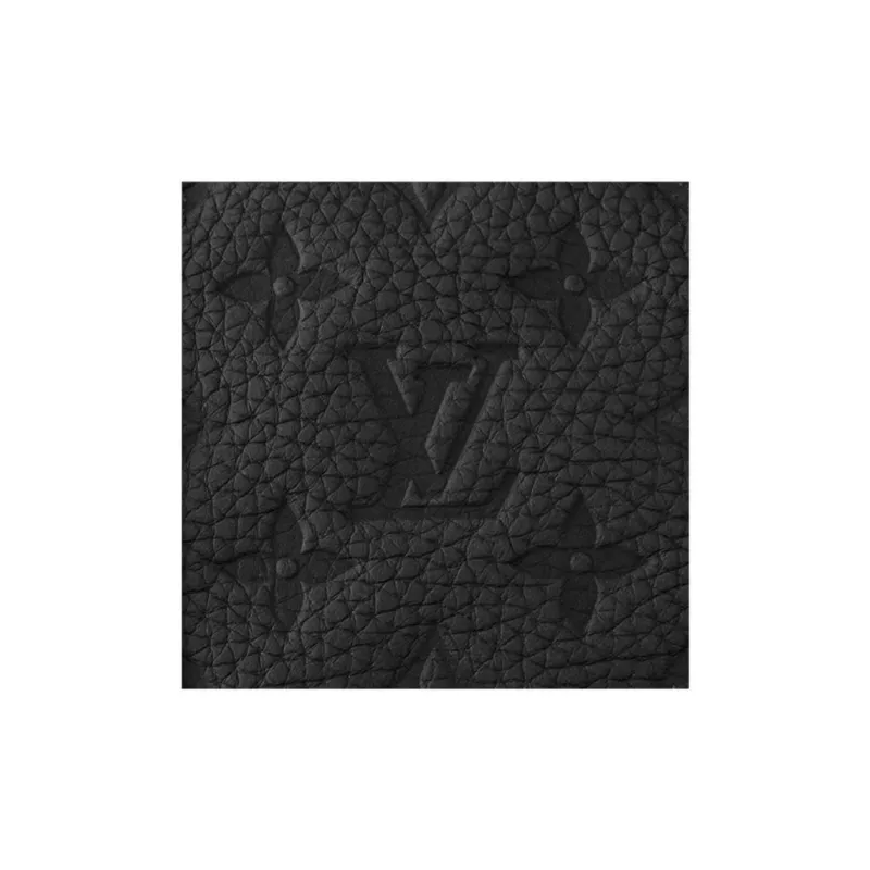 LOUIS VUITTON KeepallBandoulière Embossed Leather Shoulder Bag Crossbody Bag Handbag Men's Black-4