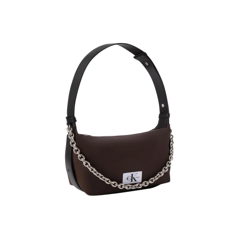 CK/Calvin Klein Fabric Shoulder Bag, Handbag, Shoulder Bag Women's Coffee-1