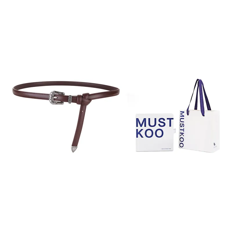 MUSTKOO Leather Belts Women's-1