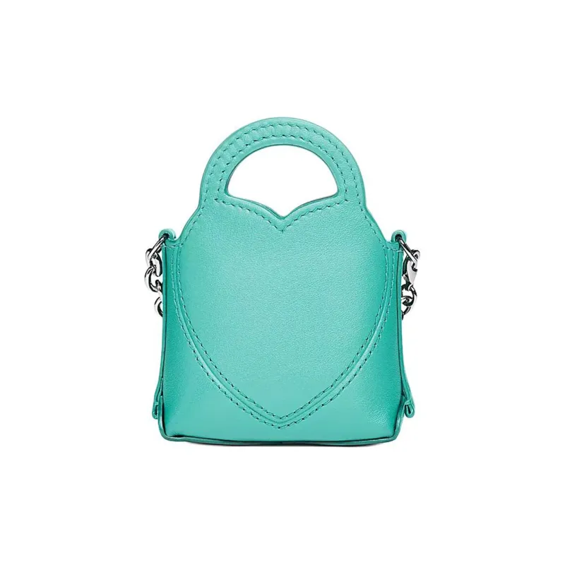 TIFFANY & CO. Return To Tiffany Collection Calfskin Handbag Nano Women's Blue-2