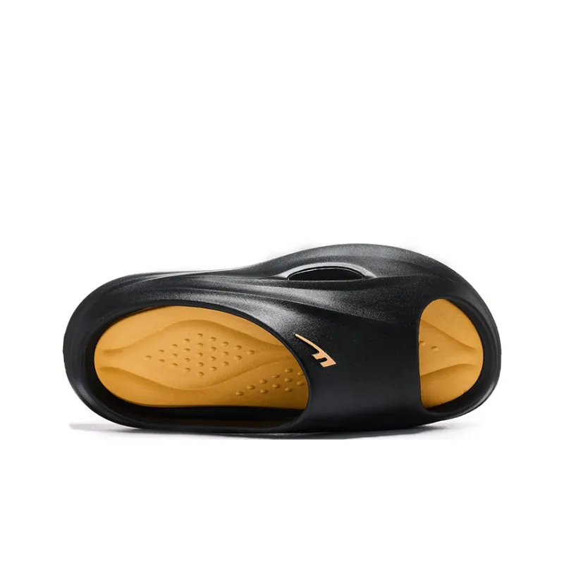 WARRIOR Slide Slippers Men Black Yellow-3