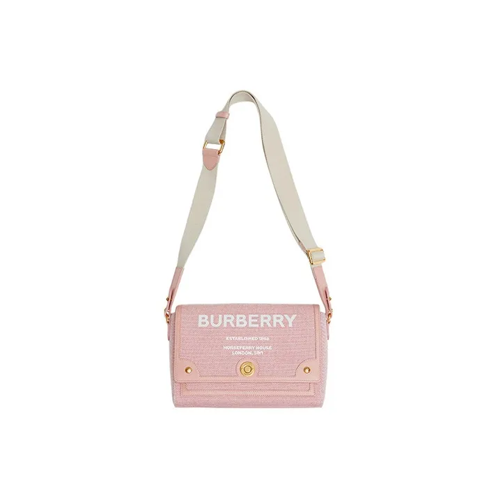 Burberry HorseferryNote Leather Messenger Bag Shoulder Bag Crossbody Bag Regular Women's Bright Red/Dark Pink-1