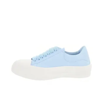 Alexander McQueen Deck Plimsoll Lace Up Sneakers 'Blue White' Women's