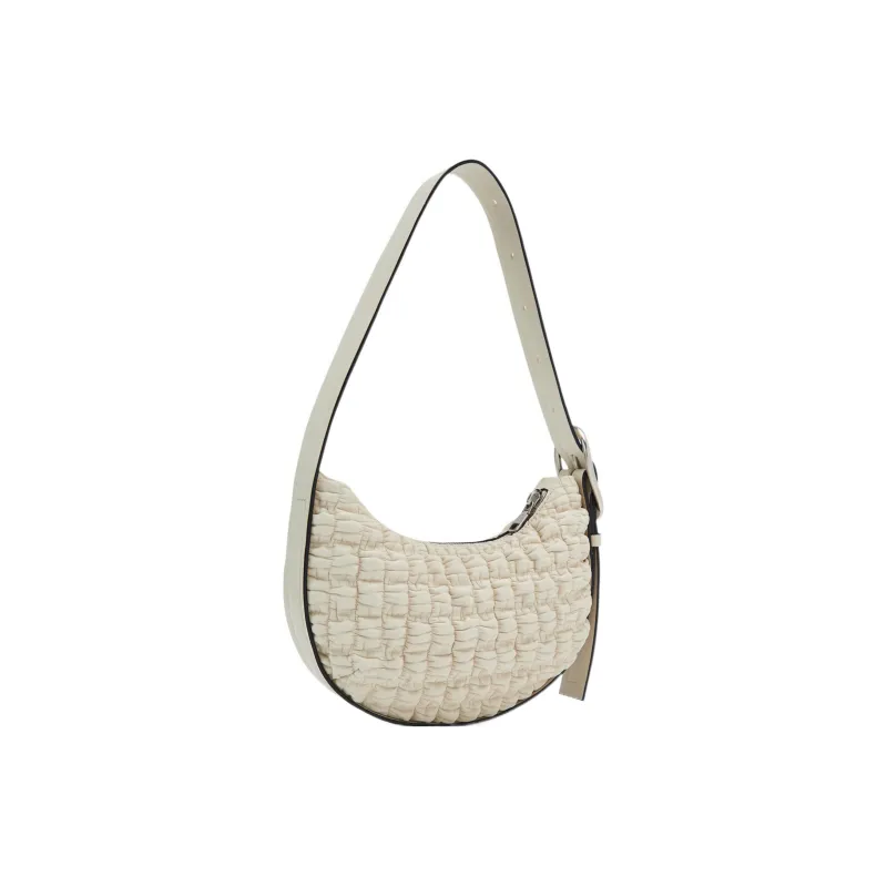 CK/Calvin Klein Synthetic Material Crescent Bag, Handbag, Shoulder Bag Women's Cow Ivory-2