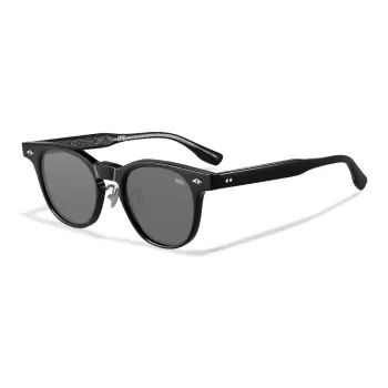 APRIL Plate Frame Square Sunglasses With Polarized Lenses Unisex