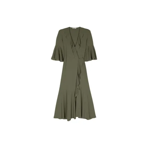 Dorothee Schumacher Short-Sleeved Dresses Women's Dark Olive Green