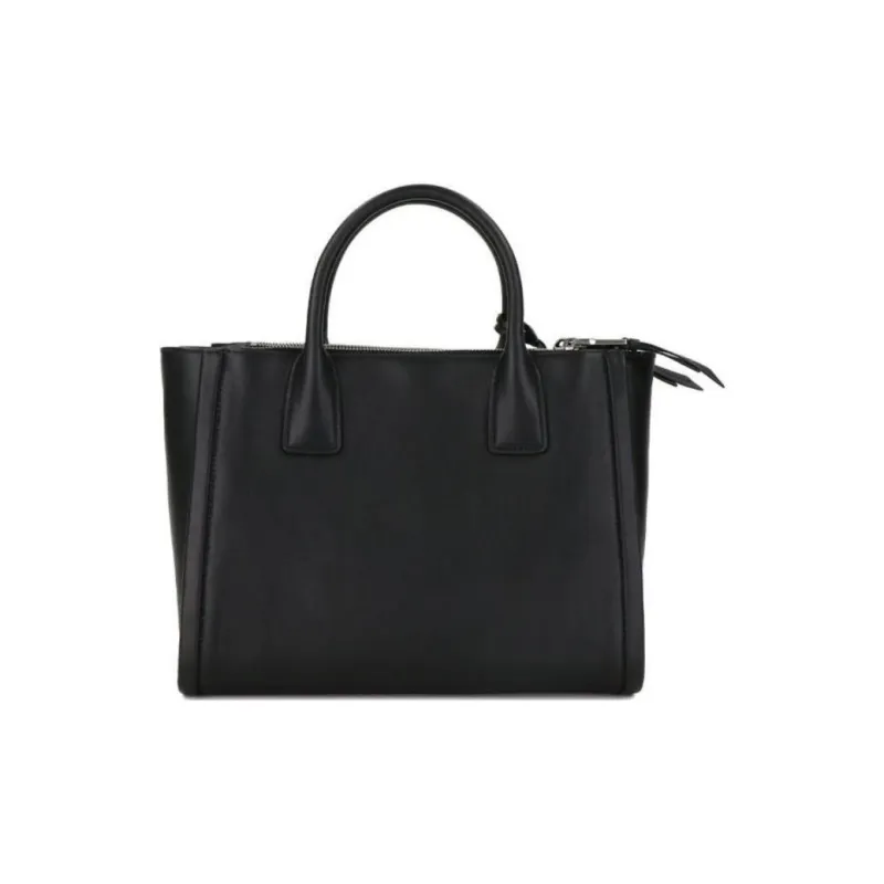 PRADA Genuine Leather Shoulder Bag Crossbody Bag Handbag Women's Black-2