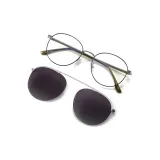 MK358YJ-001 Silver Dot Black Frame with Gradient Gray Lens