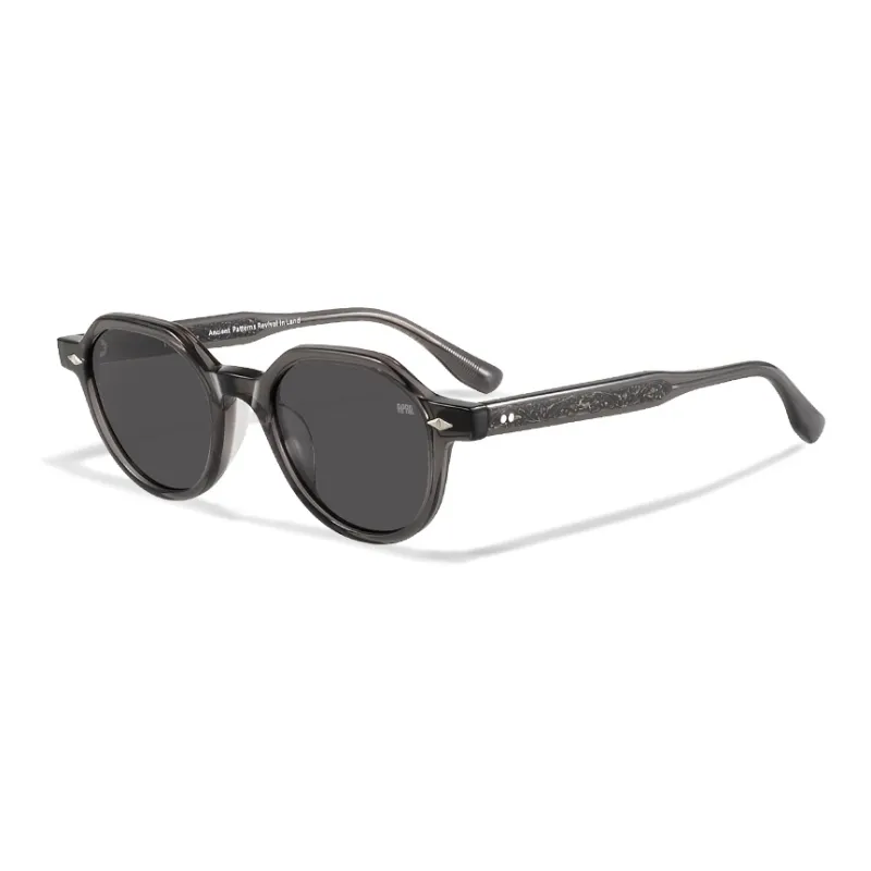 APRIL Plate Frame Irregular Shape Sunglasses With Polarized Lenses Unisex-13