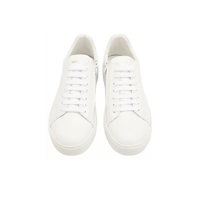 FANSIZHE Low Top Stylish Skateboarding Shoes Men's White-3