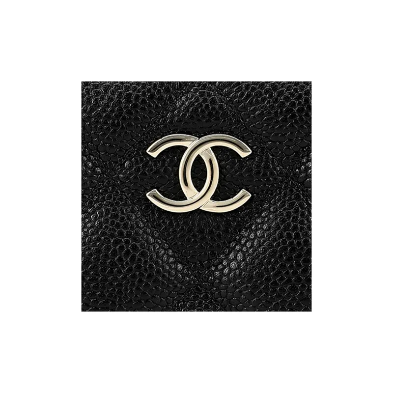 CHANEL Caviar Grain Embossed Calfskin Box Bag, Handbag, Shoulder Bag, Crossbody Bag Women's Black-6