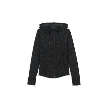 Lululemon Define Series Jackets Coats Women's Black And Grey Leopard Print