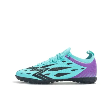 Jifffly Cushioning Anti Slip And Wear Resistant Support Soccer Shoes Unisex Lake Green