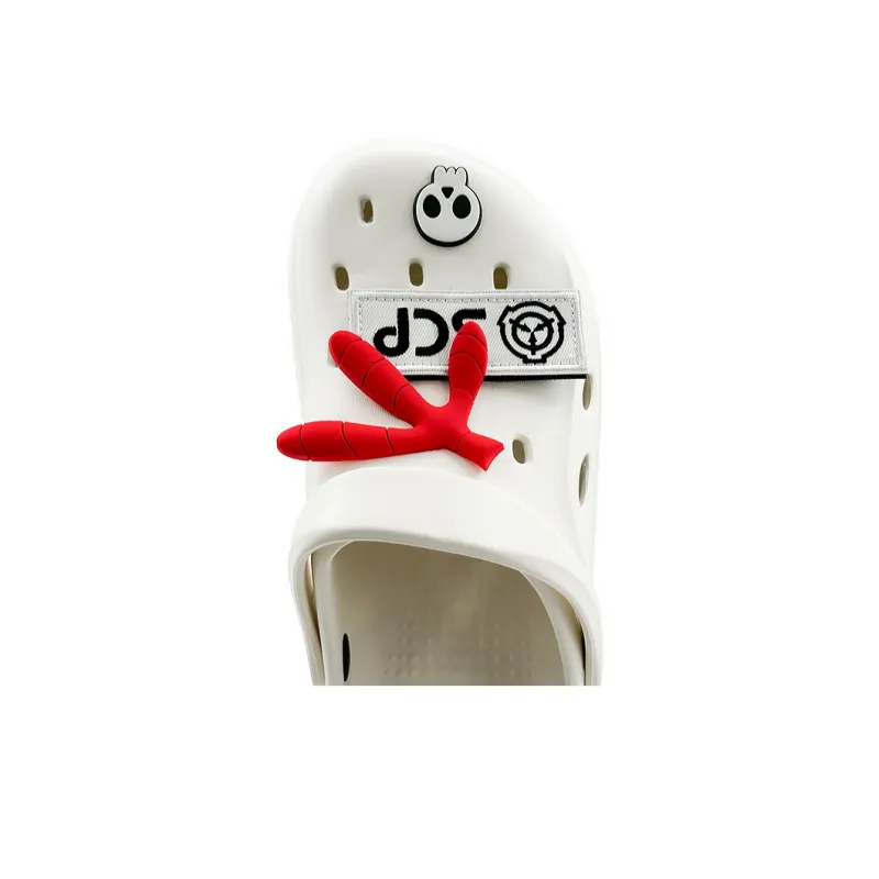 OUBT Creative Design Chicken Feet Closed Toe Clogs Unisex White-6