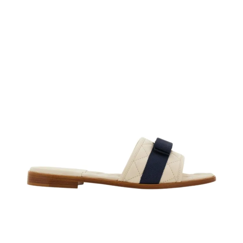 FERRAGAMO Vara Bow-appliqué Quilted Slides-1