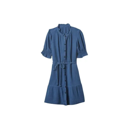 GAP Short-Sleeved Dresses Women's Medium Bright Blue