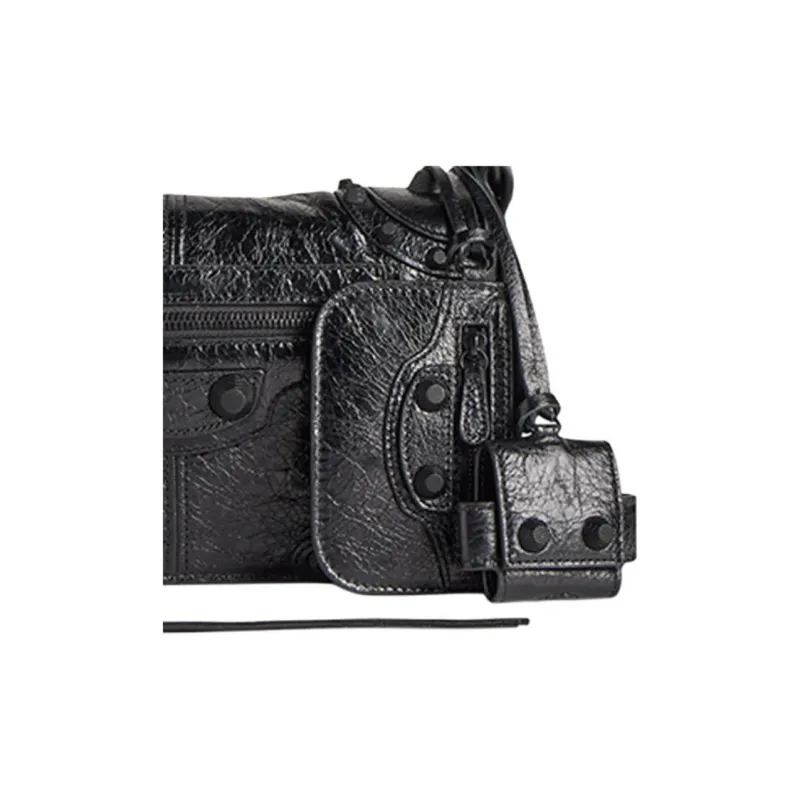 Balenciaga Le Cagole Mens Xs Flap Bag Black-5