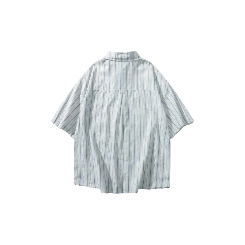 LIVINGTOWN Shirt Unisex White Blue-1