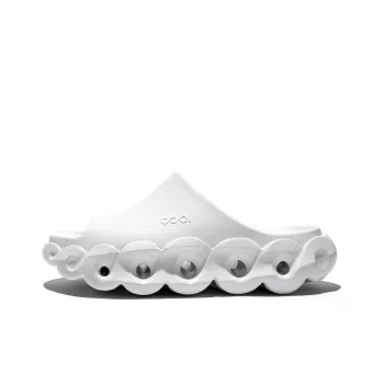 Cool TANK DE Quiet Slip Resistant Slide Slippers Unisex Hydrogen Cloud White