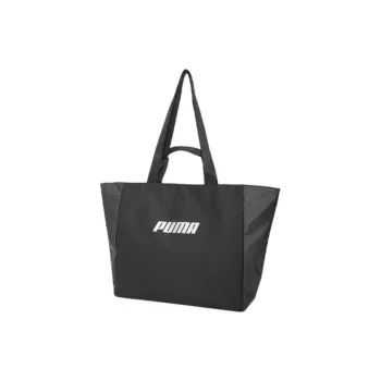 PUMA Canvas Canvas Bag Tote Bag Shopping Bag Handbag Regular Women's Black