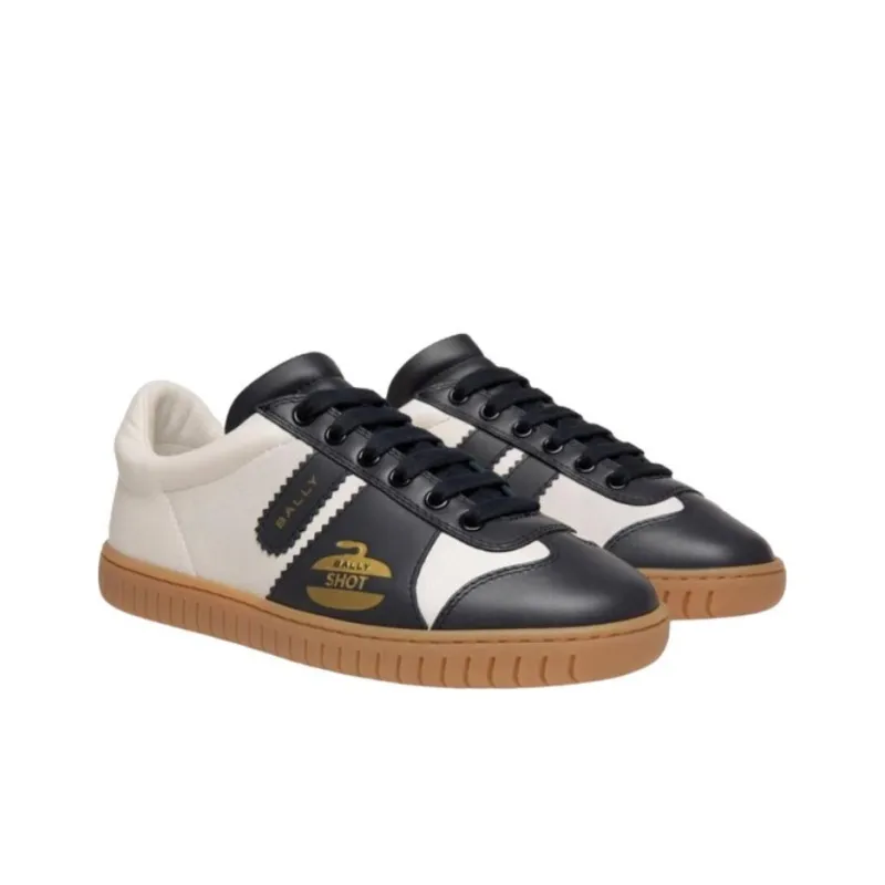 BALLY Player Low-Top Skateboard Shoes Men's White-2
