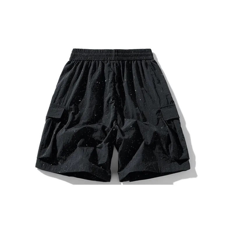 NOTFORMAD Cargo Shorts Unisex Black-1