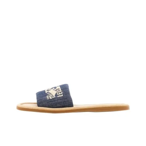 FERRAGAMO Slip Resistant Slide Slippers Women's Blue