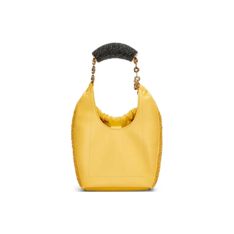 LOEWE Sheepskin Handbag, Shoulder Bag Mini Women's Yellow-4