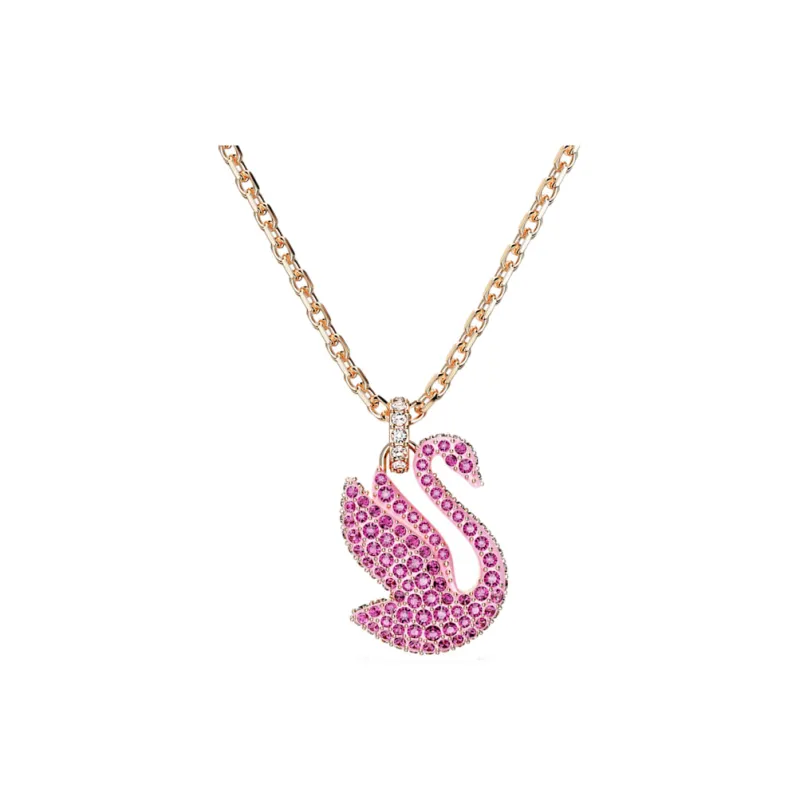 Swarovski Swan Pendant Necklace-0