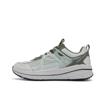 QIAODAN Wilder Running Shoes Men Low Top Light Mist Green Deep Blue