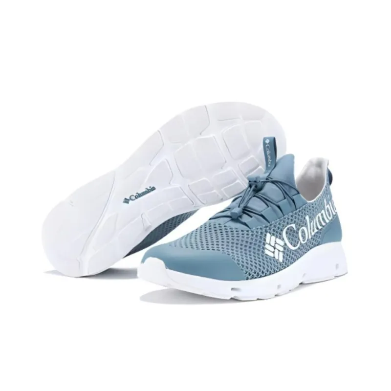 Columbia River Trekking Shoes Cushioning Breathable Supportive Lightweight Low Top Outdoor Shoes Men's Gray Blue-3