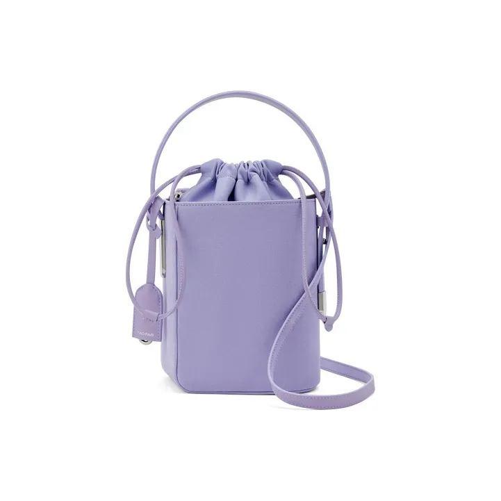 TAD FAB Suede Surface Bucket Handbag Women's Light Purple-0