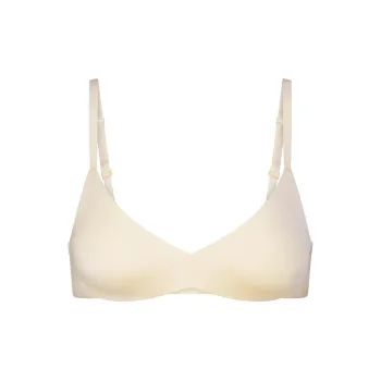 SKIMS WIRELESS FORM PUSH-UP PLUNGE BRA Bra Women's 1 Pack BUTTER/Yellow
