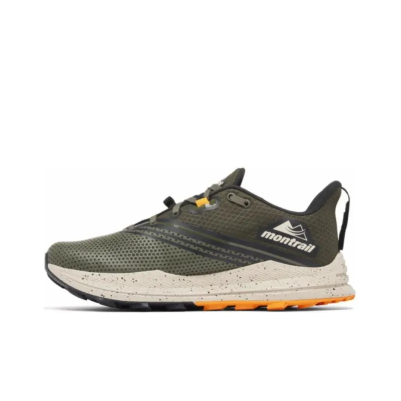 Columbia MONTRAIL Cushioning Breathable Low-Top Trekking Shoes Men's Dark Green-0