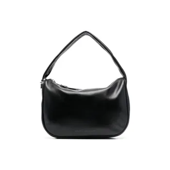 MARC JACOBS Calfskin One Shoulder Handbag Medium Size Women's Black
