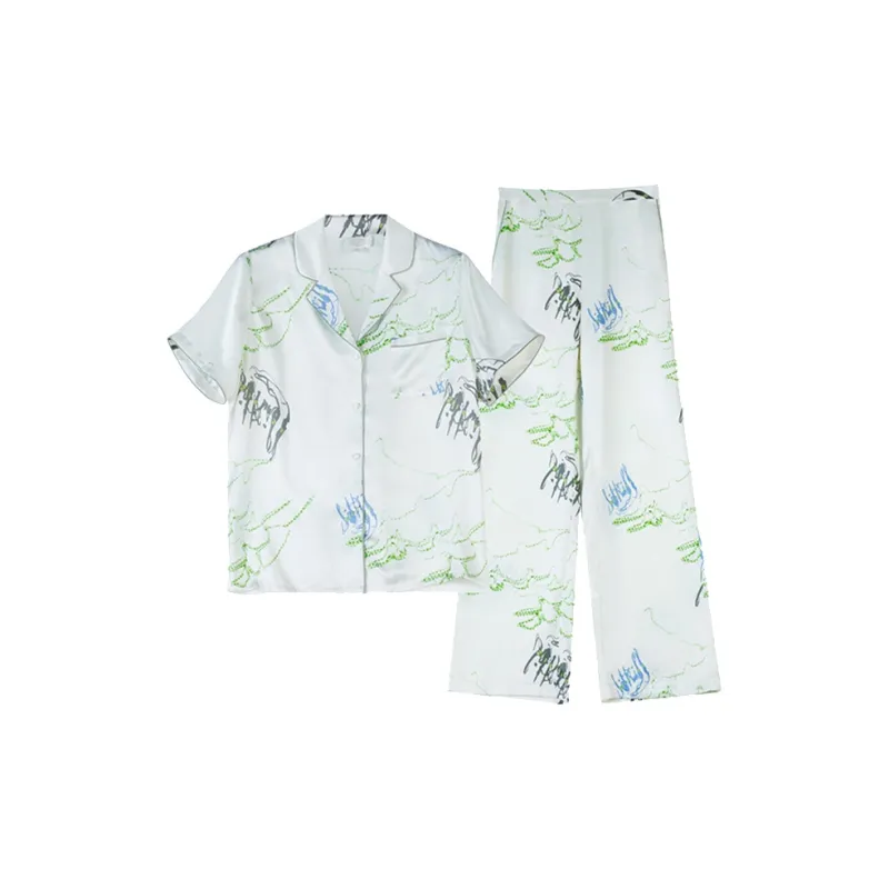 SILKISS Pajama Set Women's Green-0