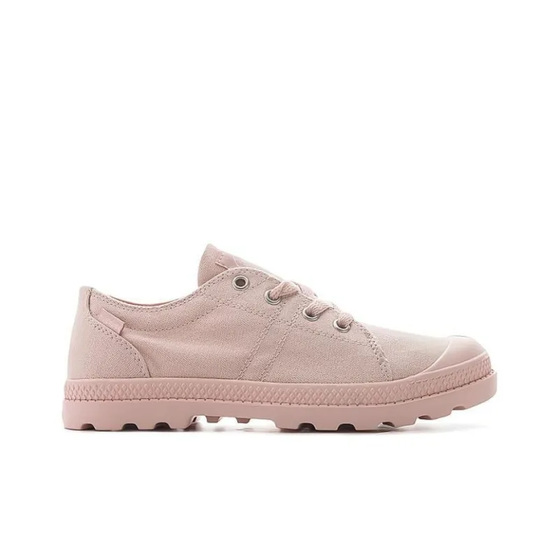 Palladium Pampa Abrasion Resistant Breathable Slip Resistant Low Top Canvas Shoes Women's Light Pink-1