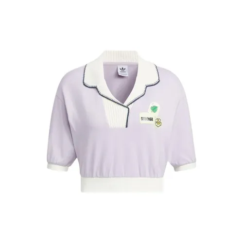 Adidas Originals Polo Shirts Women's Purple