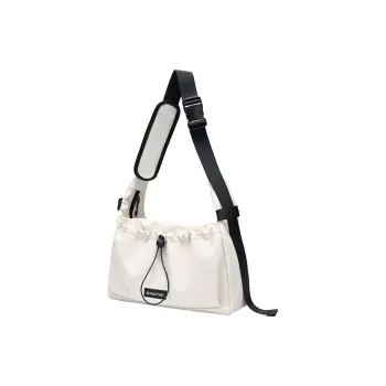 GOLF Fabric Shoulder Bag, Crossbody Bag Regular Unisex Raven Black/Light Apricot