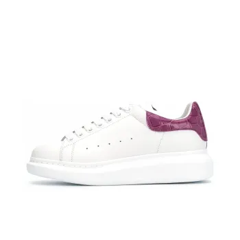 Alexander McQueen Oversized Stylish Skateboarding Shoes Women's White Purple