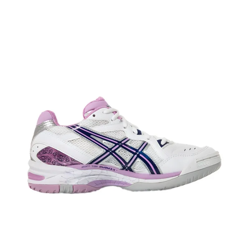 Asics Gel-Netburner 15 Anti-Slip And Wear-Resistant Support Low-Top Running Shoes Women's White Purple Pink-1