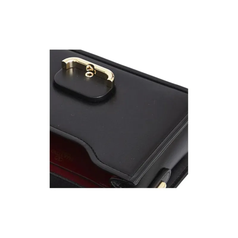 Valentino GARAVANI Calfskin Handbag Shoulder Bag Women's Black-3