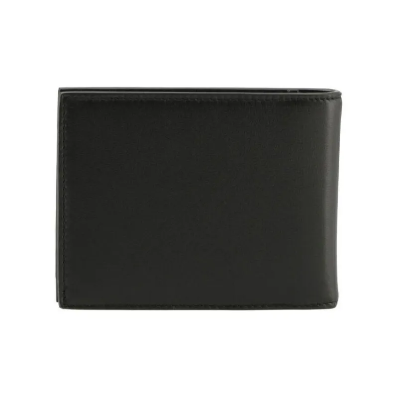 Valentino Calfskin Wallet Men's Black-2