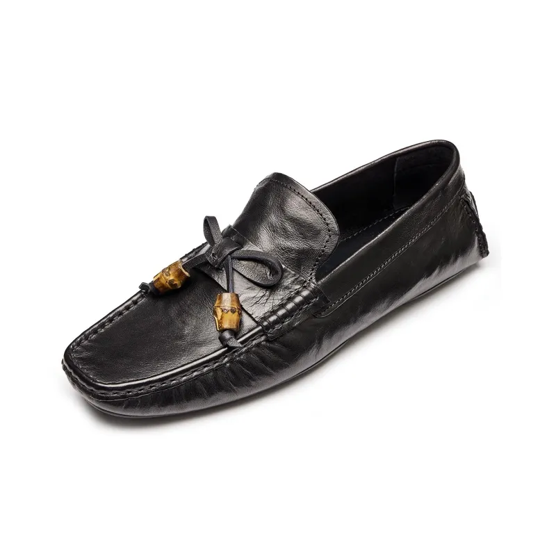 LEYGMENLG Gommino Loafers Men's Black-1