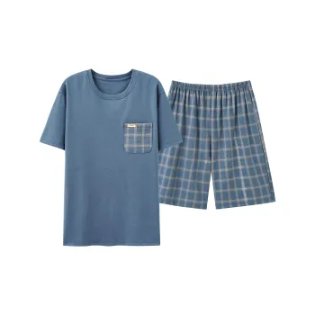 Mulong Family Pajama Set Men's Sky Blue