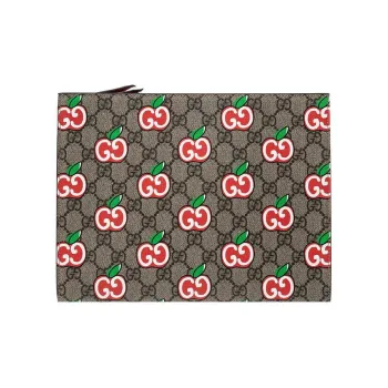 GUCCI Canvas Clutch Women's Ebony