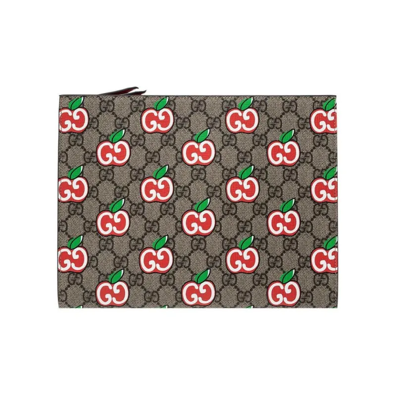 GUCCI Canvas Clutch Women's Ebony-0